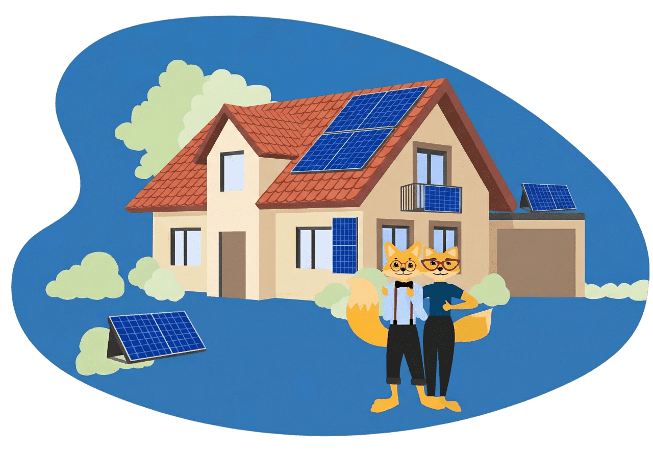 Die Smart Home Fox Experten zeigen Balkonstrom Balkonkraftwerke Komplettsets, in unterschiedlichen Möglichkeiten, Flachdach, Schrägdach, Balkon oder Fassade-Montage.